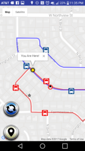 MyTrax GPS app screen shot